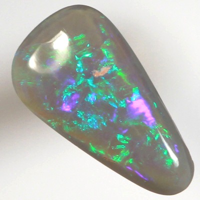 SOLID SEMI BLACK OPAL Bright green sparkles